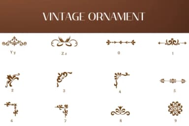 Vintage Ornament by Heartcraft Atelier — Dingbats Font — thumbnail 4