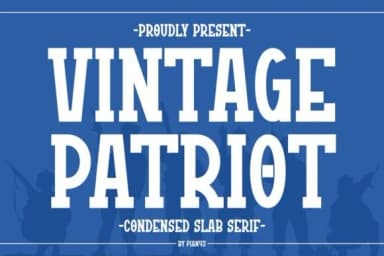 Vintage Patriot by Pian45 — Slab Serif Font — thumbnail 1