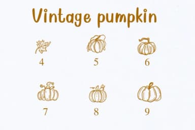 Vintage Pumpkin by Nongyao — Dingbats Font — thumbnail 4