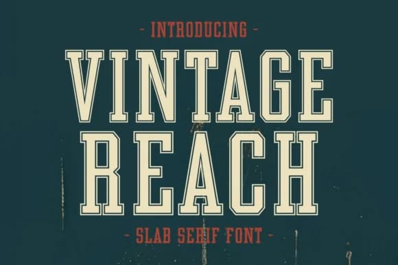 Vintage Reach by Anto (7NTypes) — Slab Serif Font