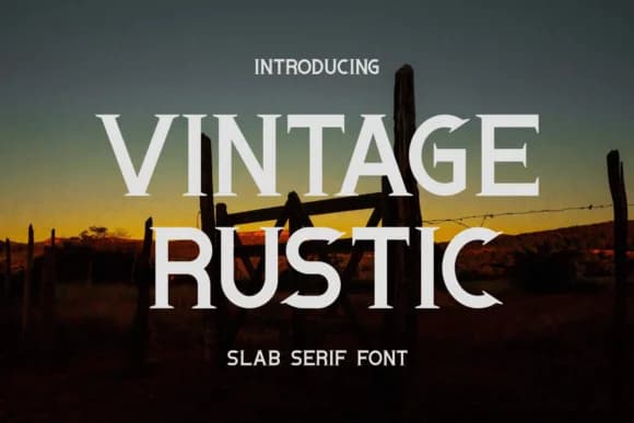 Vintage Rustic by Eystore — Slab Serif Font