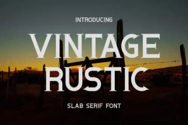 Vintage Rustic by Eystore — Slab Serif Font — thumbnail 1