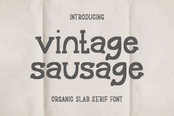 Vintage Sausage by Funtype Co. — Slab Serif Font