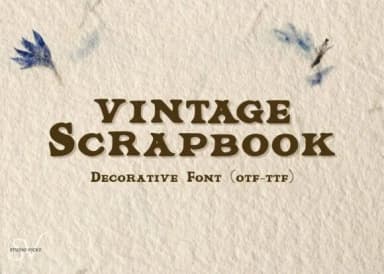 Vintage Scrapbook by Victoria Gates — Slab Serif Font — thumbnail 1
