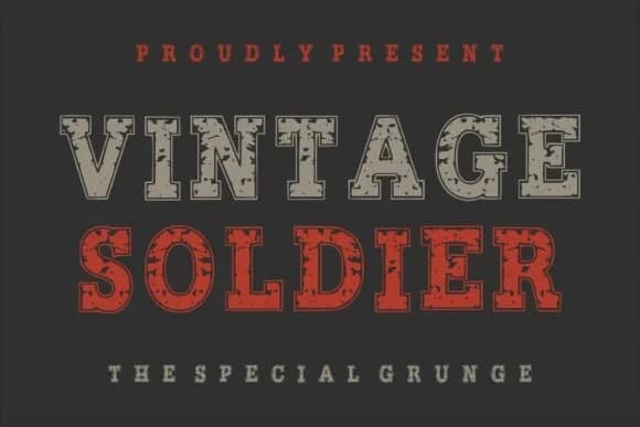 Vintage Soldier by Dreamspace.studio — Slab Serif Font