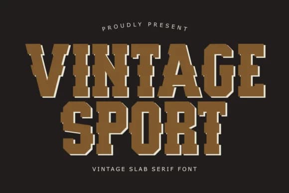 Vintage Sport by Almairatype Studio — Slab Serif Font
