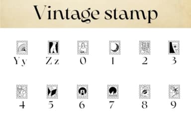 Vintage Stamp by Chonada — Dingbats Font — thumbnail 4