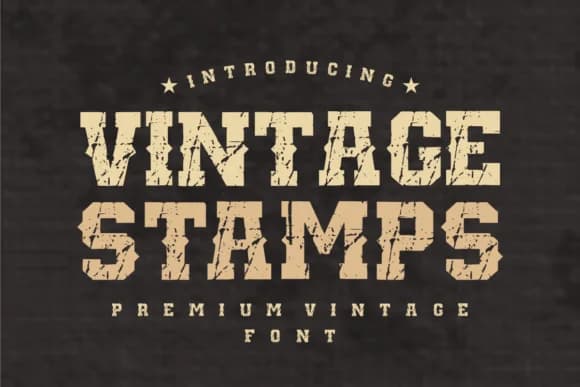 Vintage Stamps by Sahira Studio — Slab Serif Font — preview 1