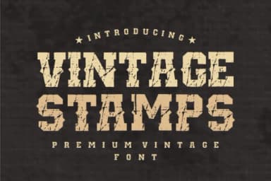 Vintage Stamps by Sahira Studio — Slab Serif Font — thumbnail 1