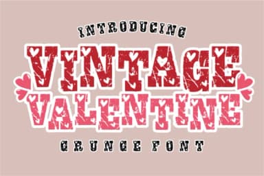 Vintage Valentine by anamalmusyaffaCreative — Slab Serif Font — thumbnail 1