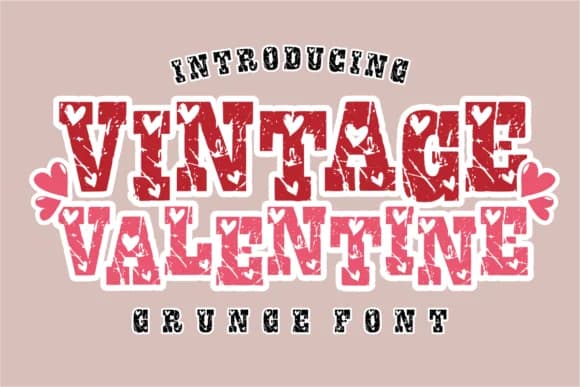 Vintage Valentine by anamalmusyaffaCreative — Slab Serif Font