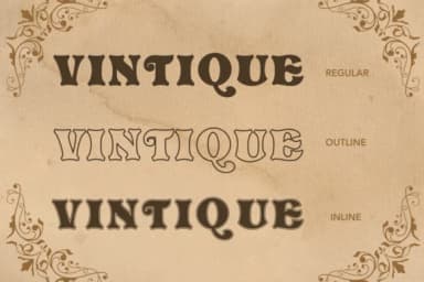 Vintique by Bambin — Slab Serif Font — thumbnail 7