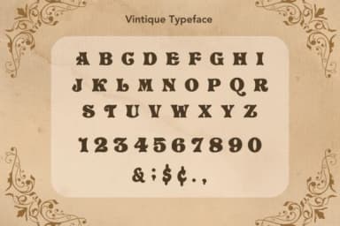 Vintique by Bambin — Slab Serif Font — thumbnail 8