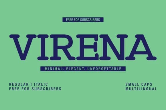 Virena by Minimalistartstudio — Slab Serif Font