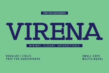 Virena by Minimalistartstudio — Slab Serif Font — thumbnail 1