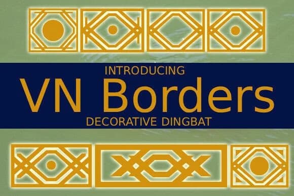 Vnborders by vladimirnikolic — Dingbats Font