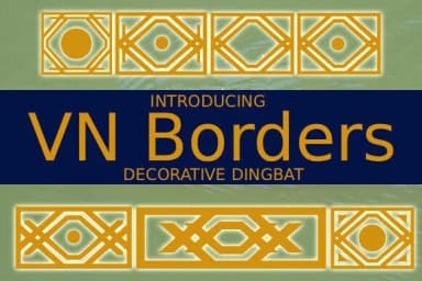 Vnborders by vladimirnikolic — Dingbats Font — thumbnail 1