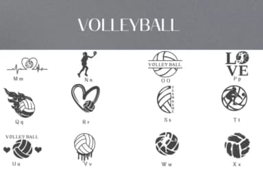 Volleyball by Heartcraft Atelier — Dingbats Font — thumbnail 3
