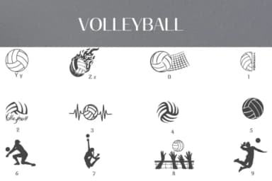 Volleyball by Heartcraft Atelier — Dingbats Font — thumbnail 4
