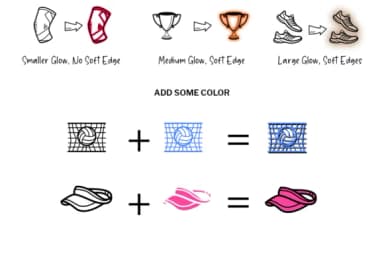 Volleyball Doodle Font by digitalplannerland — Dingbats Font — thumbnail 5