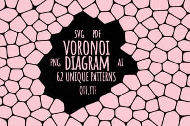 Voronoi Diagram by Minimalistartstudio — Dingbats Font — thumbnail 1