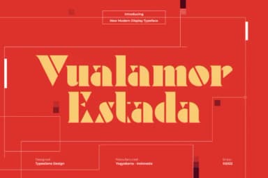 Vualamor Estada by typealiens — Slab Serif Font — thumbnail 1