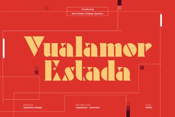 Vualamor Estada by typealiens — Slab Serif Font