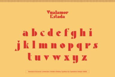 Vualamor Estada by typealiens — Slab Serif Font — thumbnail 7