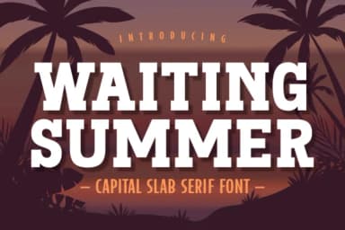Waiting Summer by Jasm (7NTypes) — Slab Serif Font — thumbnail 1