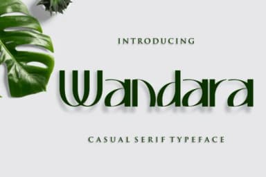 Wandara by prayoga_std — Slab Serif Font — thumbnail 1
