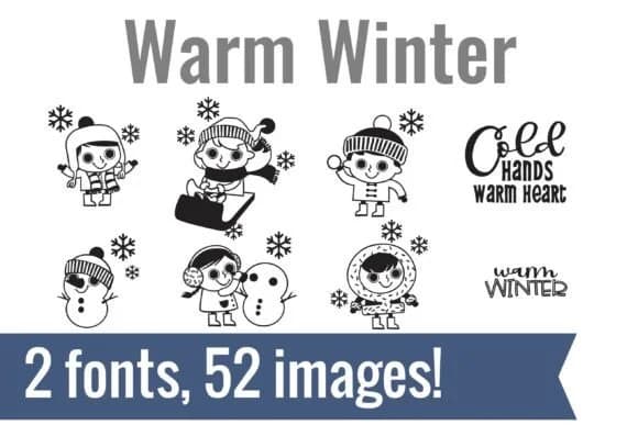 Warm Winter Dingbats by Illustration Ink — Dingbats Font