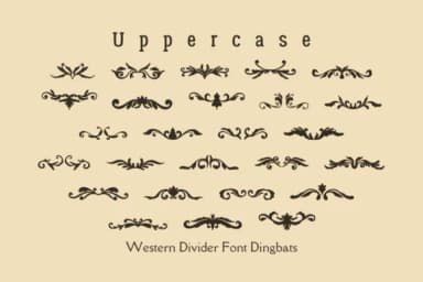 Wastern Divider by Sakti Avellin — Dingbats Font — thumbnail 3