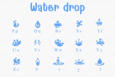 Water Dorp by Sontaya — Dingbats Font — thumbnail 3