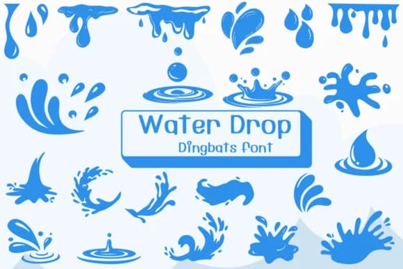 Water Drop by Ketsarin — Dingbats Font