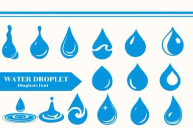 Water Droplet by Apiwat Type — Dingbats Font — thumbnail 1