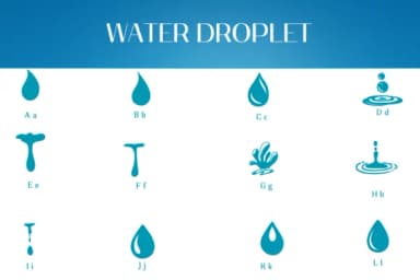 Water Droplet by Heartcraft Atelier — Dingbats Font — thumbnail 2