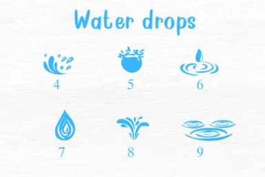 Water Drops by Nongyao — Dingbats Font — thumbnail 4