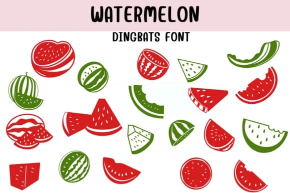 Watermelon by Sontaya — Dingbats Font