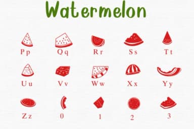 Watermelon by Sontaya — Dingbats Font — thumbnail 3