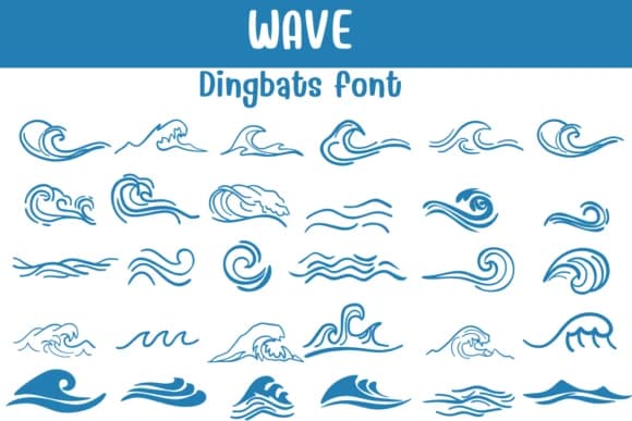 Wave by Sontaya — Dingbats Font