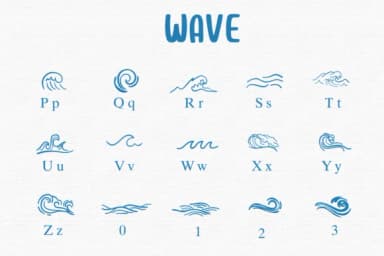 Wave by Sontaya — Dingbats Font — thumbnail 3