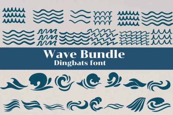 Wave Bundle by Nongyao — Dingbats Font