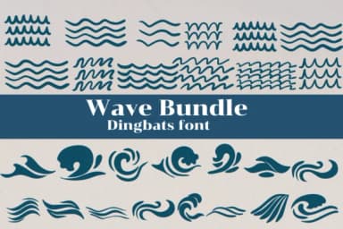 Wave Bundle by Nongyao — Dingbats Font — thumbnail 1