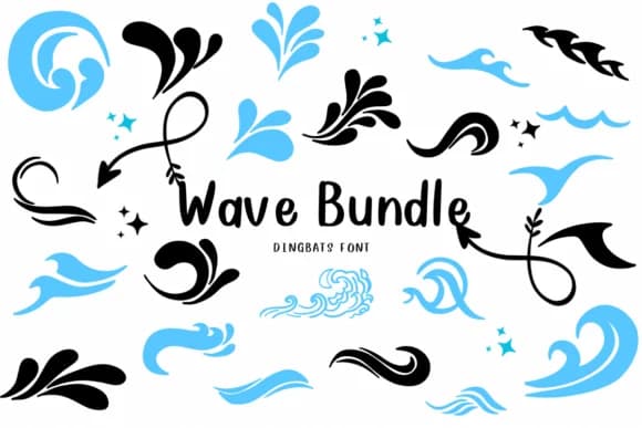 Wave Bundle by CHANOK — Dingbats Font