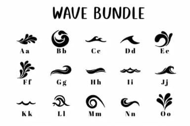 Wave Bundle by CHANOK — Dingbats Font — thumbnail 2