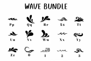 Wave Bundle by CHANOK — Dingbats Font — thumbnail 3