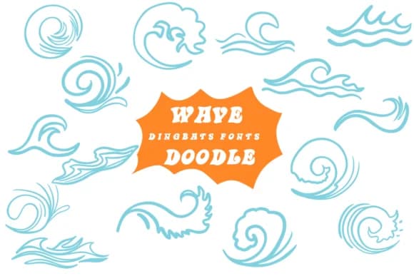 Wave Doodle by Suphitchaya — Dingbats Font
