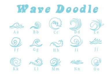 Wave Doodle by Suphitchaya — Dingbats Font — thumbnail 2