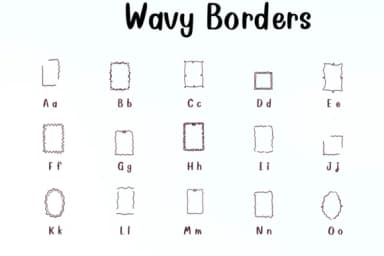 Wavy Borders by Nongyao — Dingbats Font — thumbnail 2