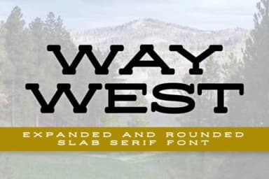 Way West by stompstock — Slab Serif Font — thumbnail 1